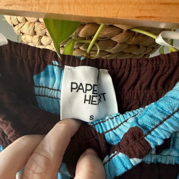 Floral Blue and Brown Skirt Set - Picture 11 of 12